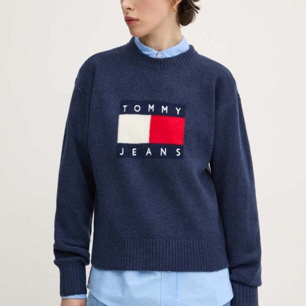 Tommy Jeans pulover din amestec de lana femei