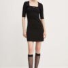 Tommy Jeans rochie culoarea negru