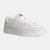 Tommy Jeans sneakers din piele THE GREENWICH MIX MEDIA culoarea alb