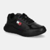 Tommy Jeans sneakers din piele TJM RUNNER FULL LEATHER ESS culoarea negru