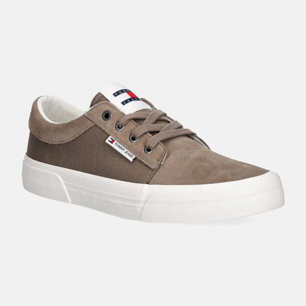 Tommy Jeans tenisi TJM VULC. SKATER MIX MATERIAL barbati