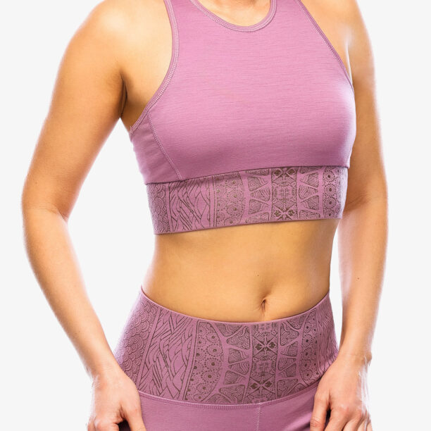 Top femei Super.natural Arabesque Lf Top - orchid/copper