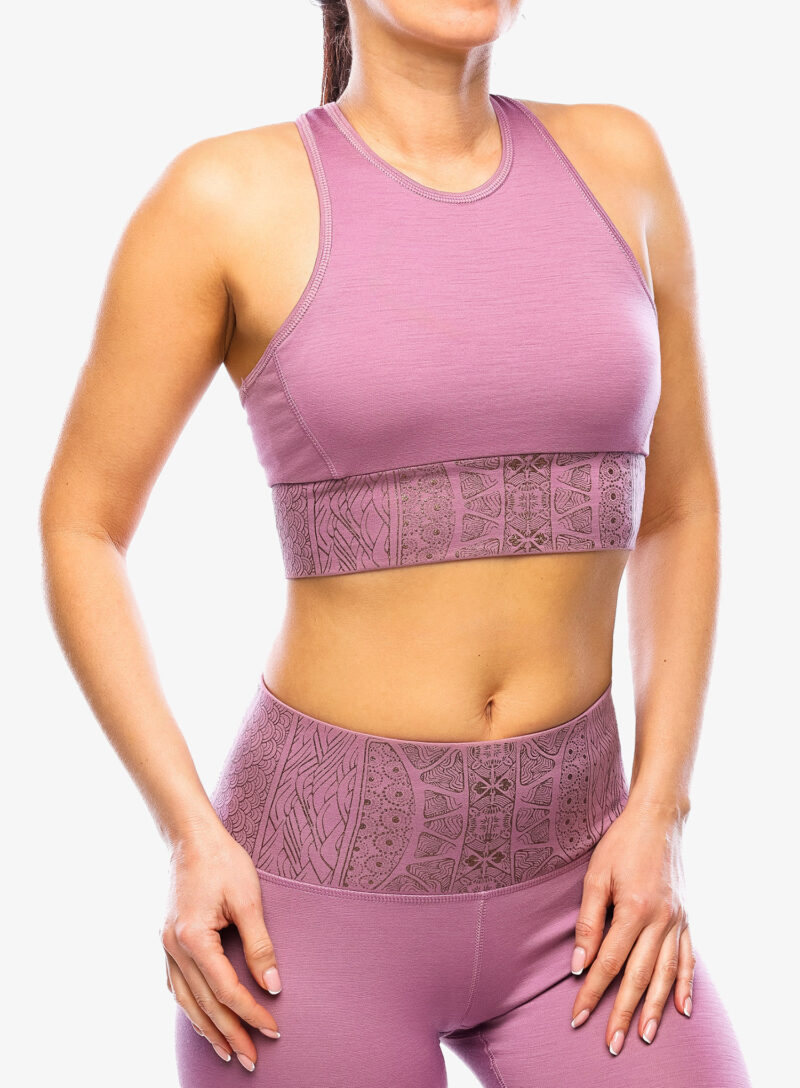 Top femei Super.natural Arabesque Lf Top - orchid/copper