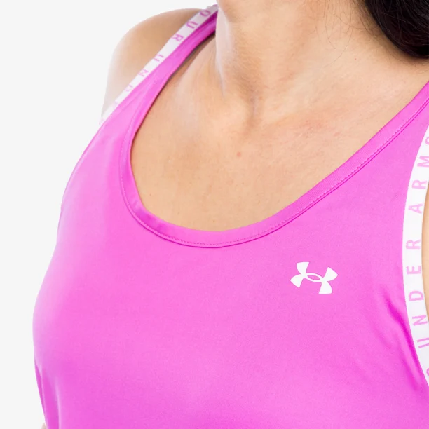 Original Top femei Under Armour Knockout Tank - vivid magenta/white