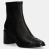 Tory Burch cizme de piele Cap-Toe Heel Ankle Boot femei