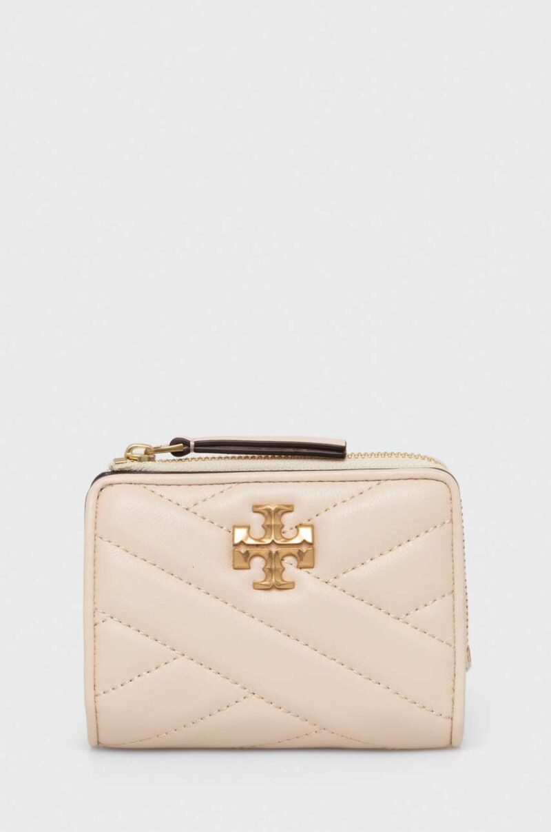 Tory Burch portofel de piele Kira Chevron Bi-Fold femei