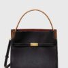 Tory Burch poseta de piele CN culoarea negru