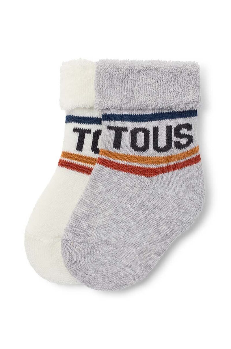 Tous sosete copii SSocks 2-pack culoarea gri