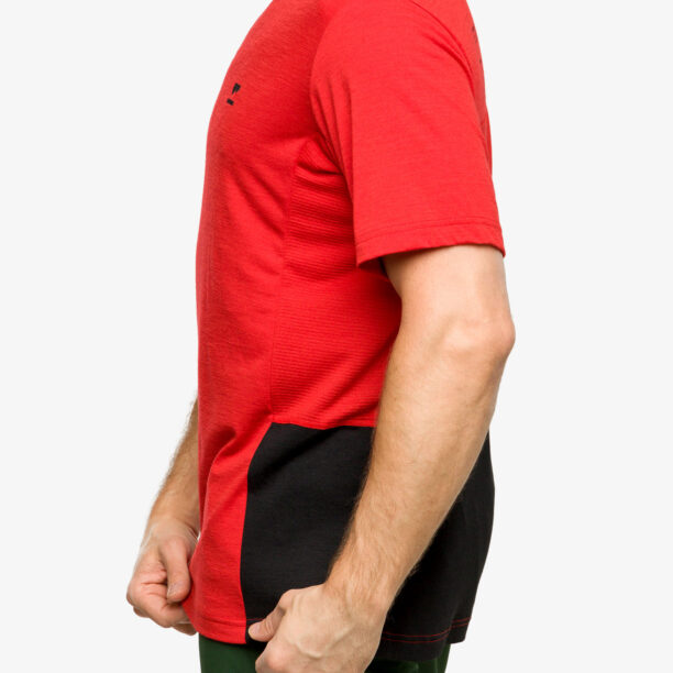 Cumpăra Tricou MTB Mons Royale Tarn Merino Shift T-Shirt - retro red/black