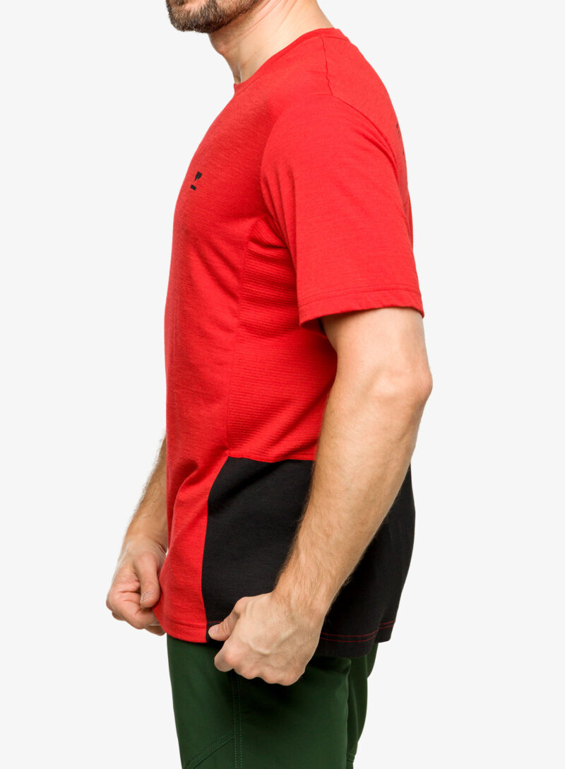 Cumpăra Tricou MTB Mons Royale Tarn Merino Shift T-Shirt - retro red/black