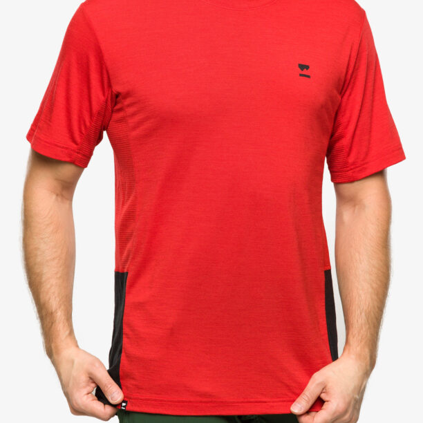 Tricou MTB Mons Royale Tarn Merino Shift T-Shirt - retro red/black