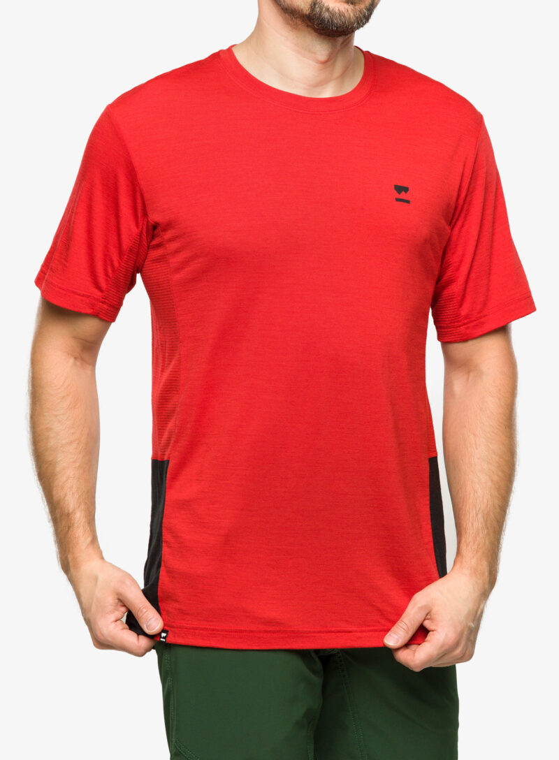 Tricou MTB Mons Royale Tarn Merino Shift T-Shirt - retro red/black