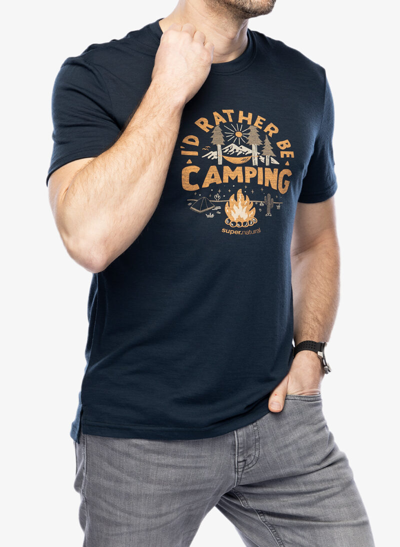 Original Tricou Super.natural No Glamping Tee - blueberry/various