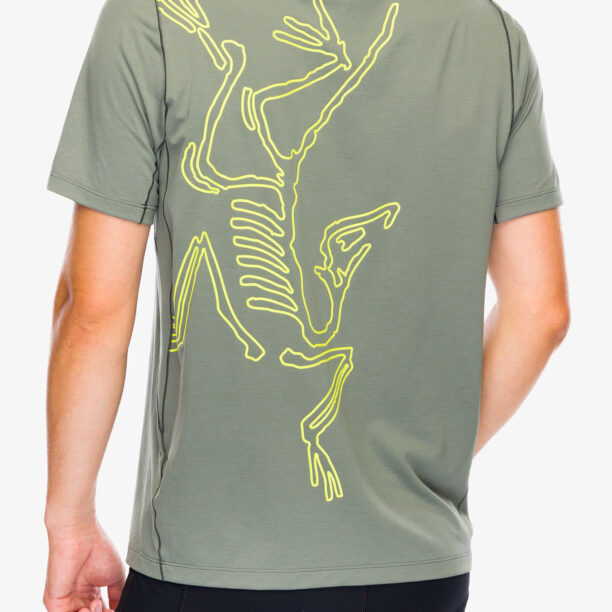 Tricou alergare Arcteryx Cormac ArcBird Logo SS - forage heather II preţ