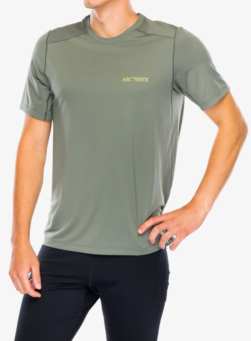 Tricou alergare Arcteryx Cormac ArcBird Logo SS - forage heather II