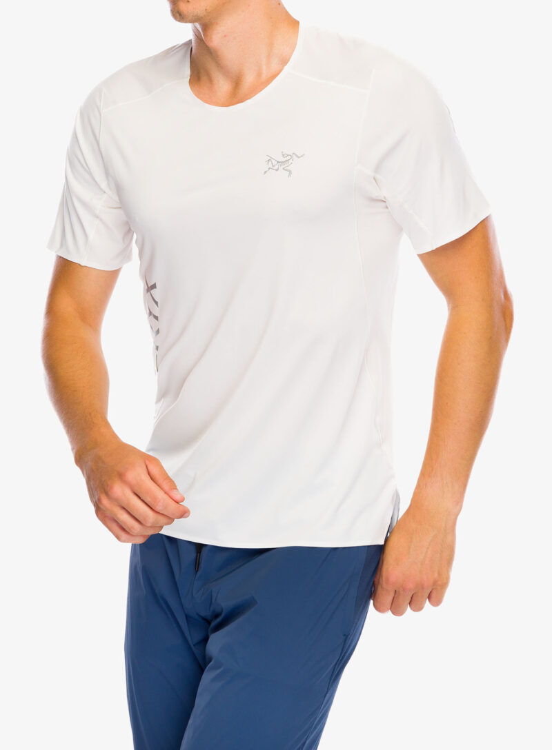 Tricou alergare Arcteryx Norvan Downword Logo Shirt SS - arctic silk