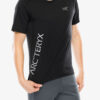 Tricou alergare Arcteryx Norvan Downword Logo Shirt SS - black