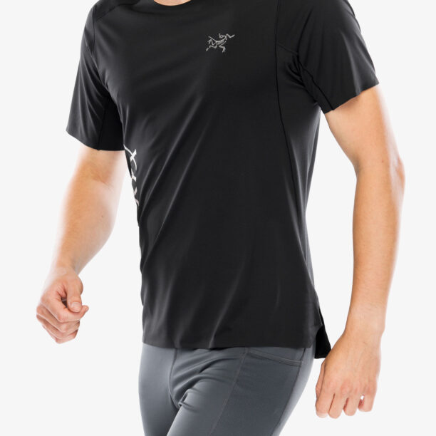 Cumpăra Tricou alergare Arcteryx Norvan Downword Logo Shirt SS - black