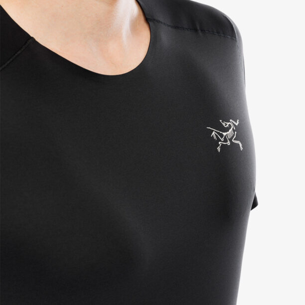 Original Tricou alergare Arcteryx Norvan Downword Logo Shirt SS - black