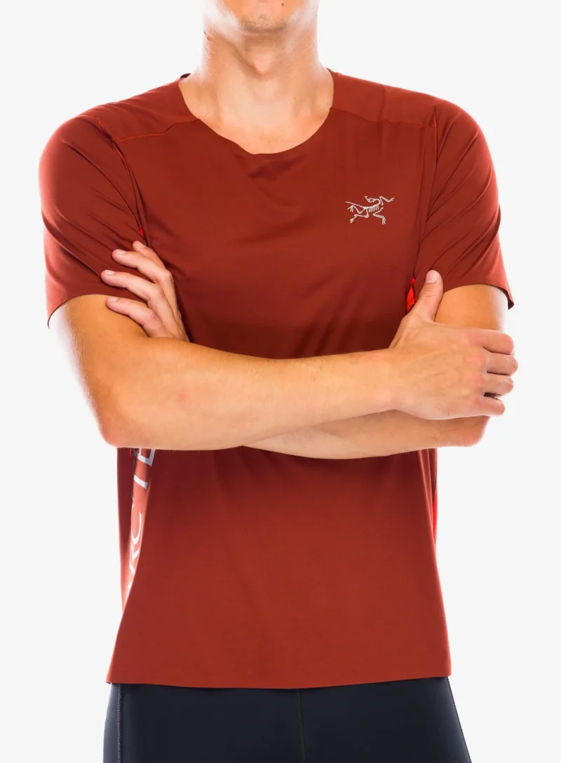 Tricou alergare Arcteryx Norvan Downword Logo Shirt SS - sequoia/solaris