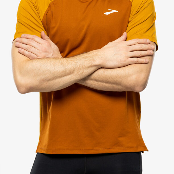 Cumpăra Tricou alergare Brooks Atmosphere Short Sleeve 2.0 - hazelwood/ochre