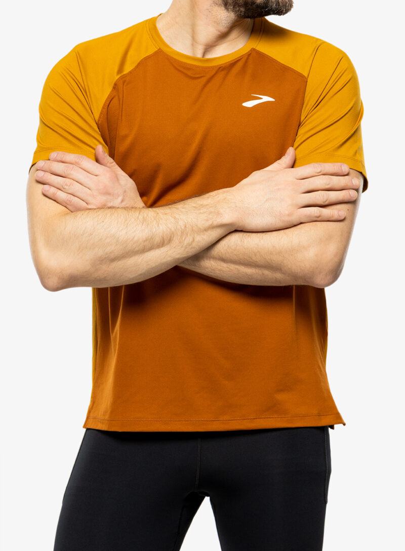 Cumpăra Tricou alergare Brooks Atmosphere Short Sleeve 2.0 - hazelwood/ochre