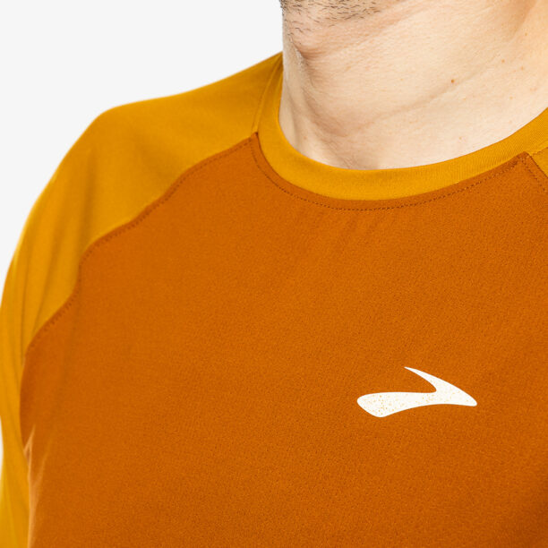 Original Tricou alergare Brooks Atmosphere Short Sleeve 2.0 - hazelwood/ochre