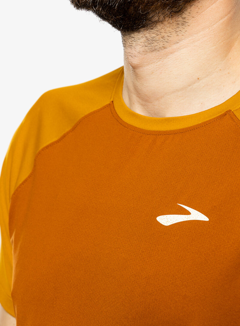 Original Tricou alergare Brooks Atmosphere Short Sleeve 2.0 - hazelwood/ochre