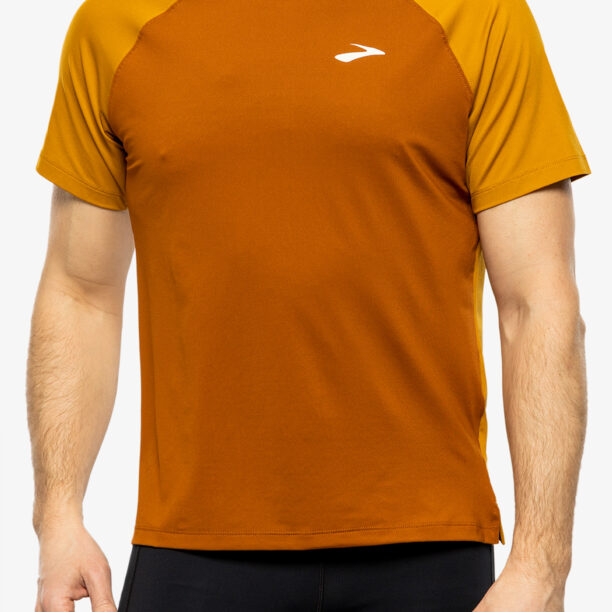 Tricou alergare Brooks Atmosphere Short Sleeve 2.0 - hazelwood/ochre