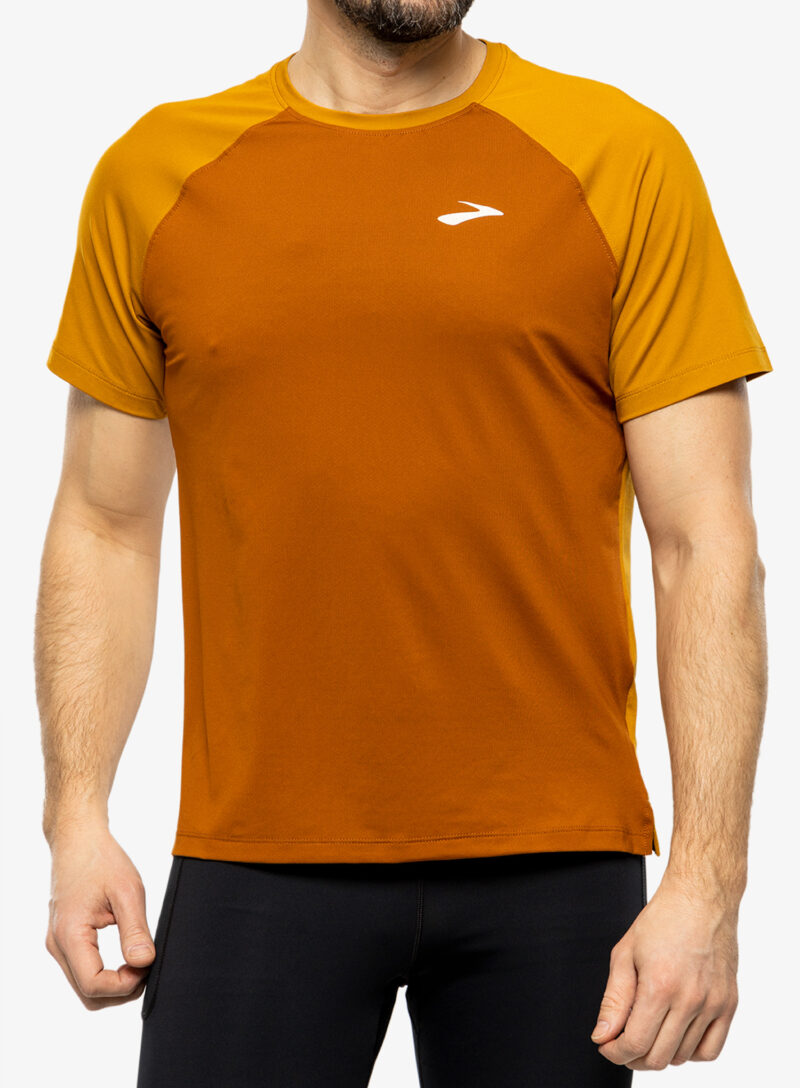 Tricou alergare Brooks Atmosphere Short Sleeve 2.0 - hazelwood/ochre