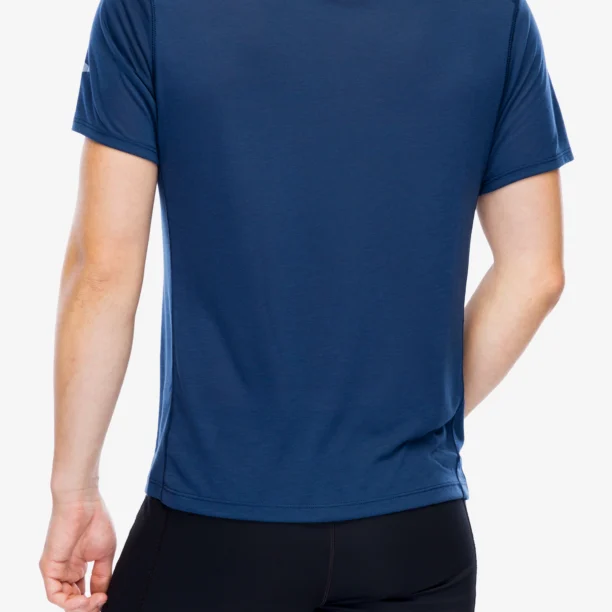 Preţ Tricou alergare Brooks Distance Short Sleeve 3.0 - blue slate/BR logo