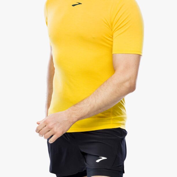 Cumpăra Tricou alergare Brooks High Point Short Sleeve - lemon chrome