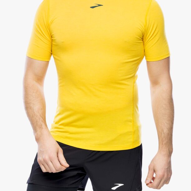 Tricou alergare Brooks High Point Short Sleeve - lemon chrome