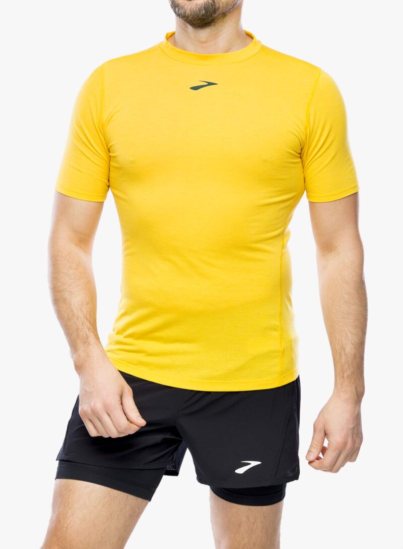 Tricou alergare Brooks High Point Short Sleeve - lemon chrome