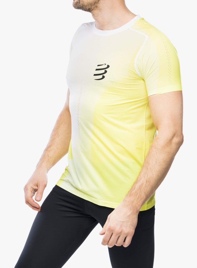 Cumpăra Tricou alergare Compressport Performance S/S T-Shirt - safe yellow