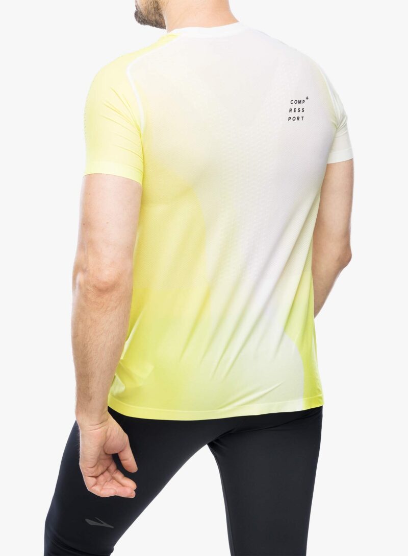 Preţ Tricou alergare Compressport Performance S/S T-Shirt - safe yellow