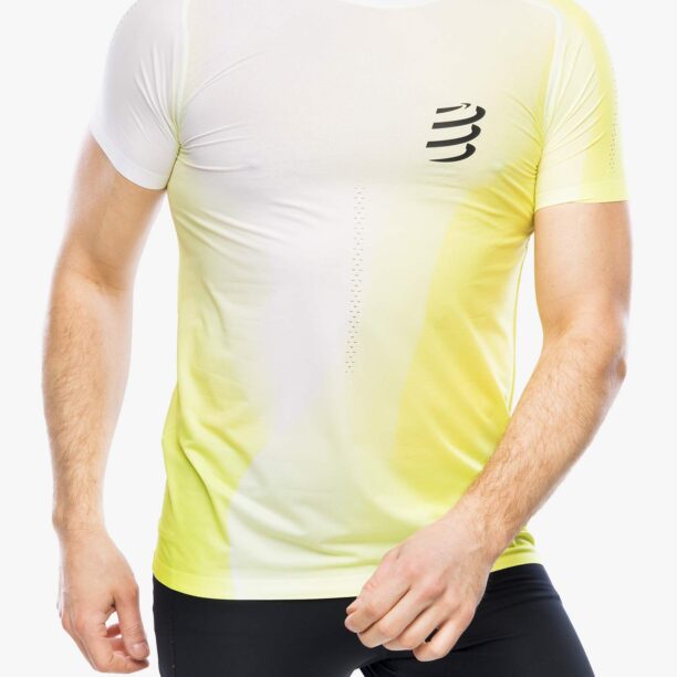 Tricou alergare Compressport Performance S/S T-Shirt - safe yellow