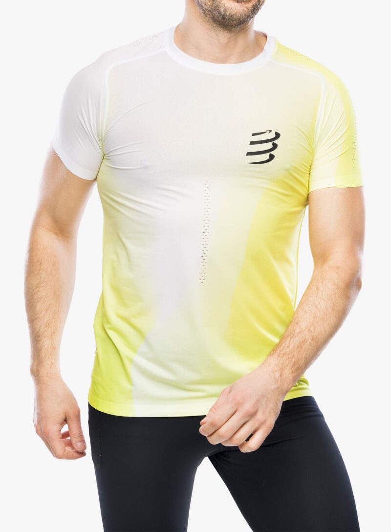 Tricou alergare Compressport Performance S/S T-Shirt - safe yellow