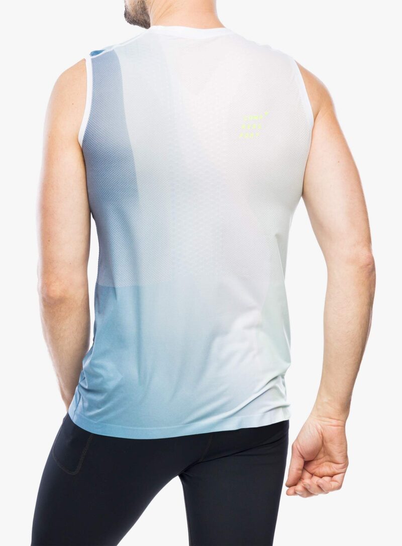 Tricou alergare Compressport Performance Tank - niagara blue preţ