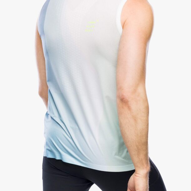 Preţ Tricou alergare Compressport Performance Tank - niagara blue