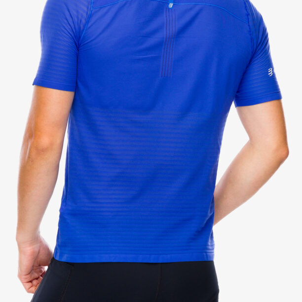 Cumpăra Tricou alergare Compressport Pro Racing S/S Tshirt M - dazz blue