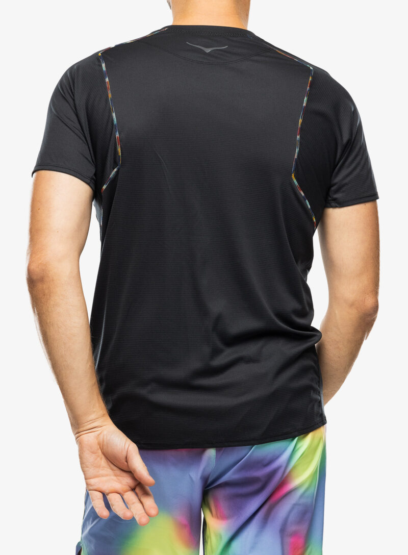 Tricou alergare Hoka Glide Short Sleeve - black/multi preţ