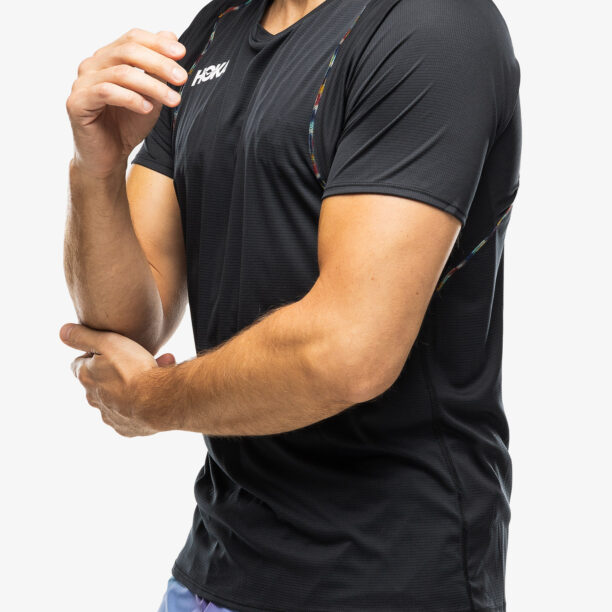 Preţ Tricou alergare Hoka Glide Short Sleeve - black/multi