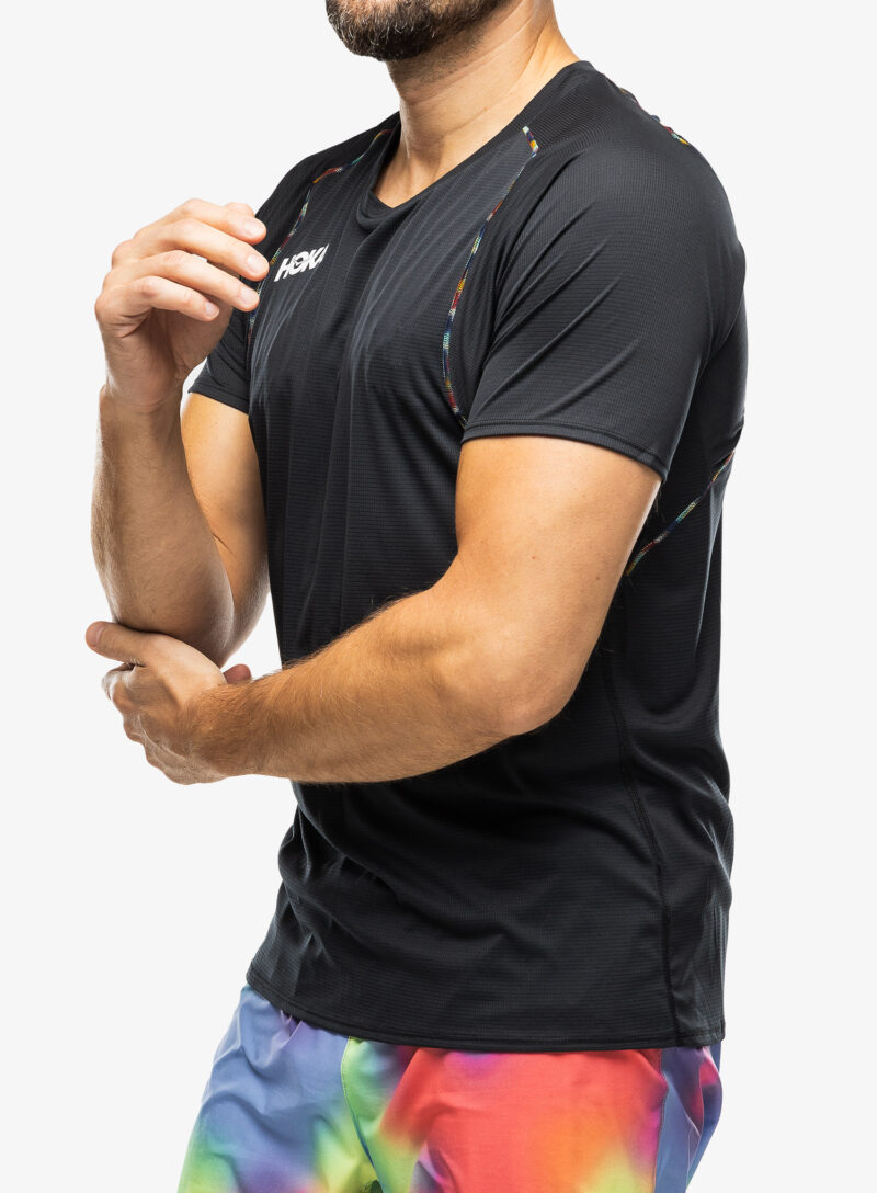 Preţ Tricou alergare Hoka Glide Short Sleeve - black/multi