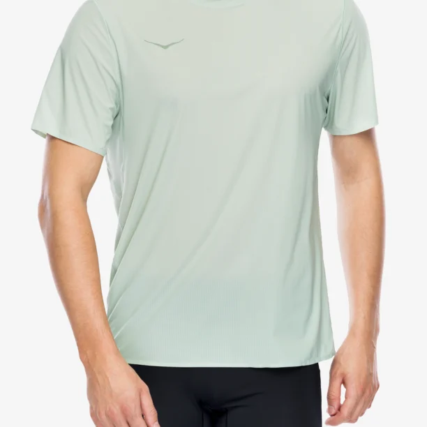 Tricou alergare Hoka Performance Run Short Sleeve - aloe vera