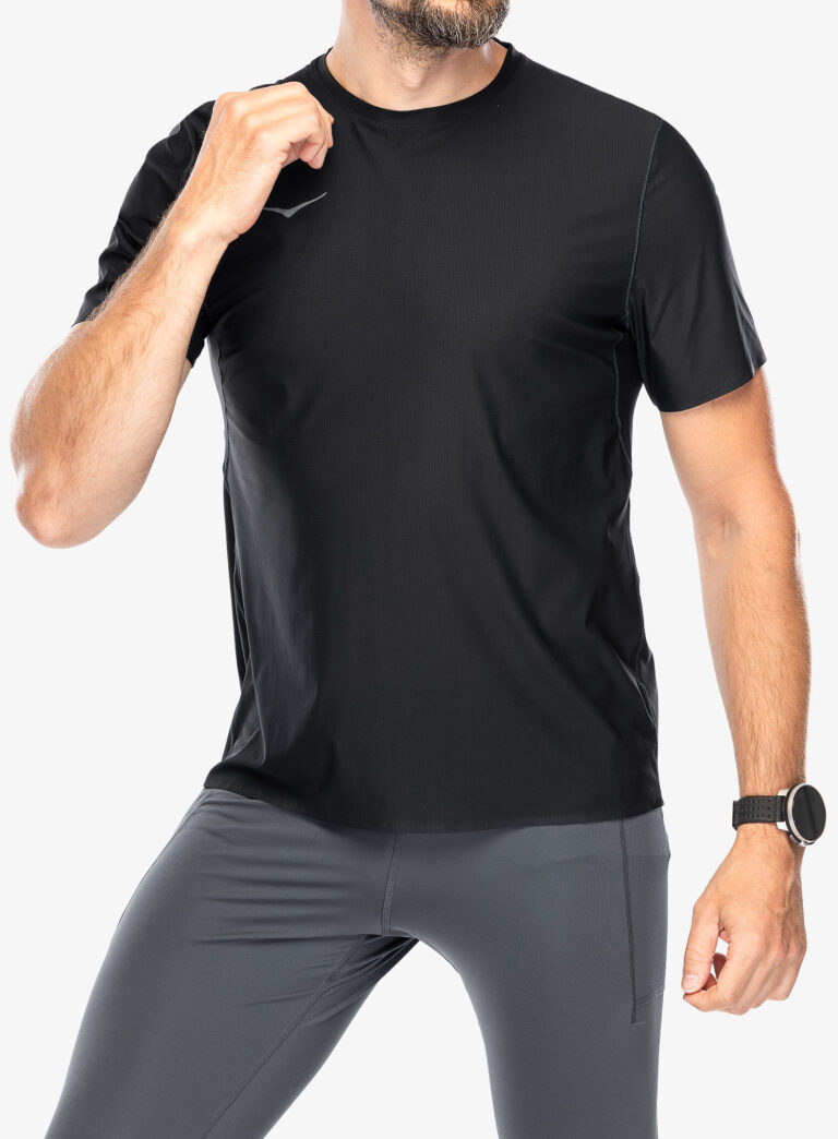 Cumpăra Tricou alergare Hoka Performance Run Short Sleeve - black