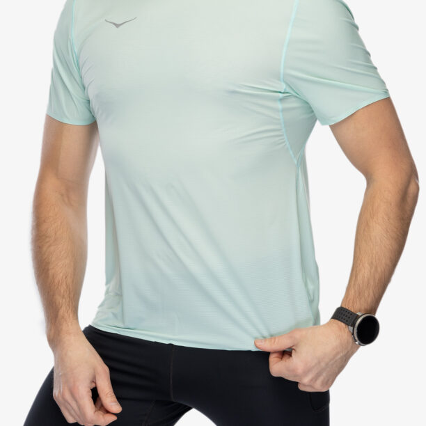 Tricou alergare Hoka Performance Run Short Sleeve - cloudless