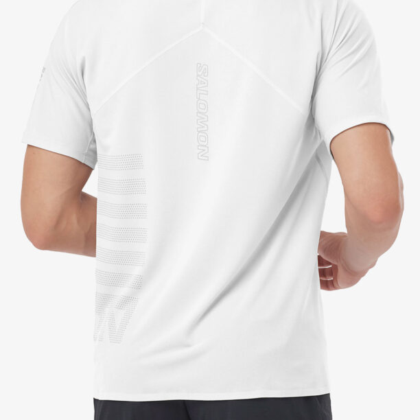 Tricou alergare Salomon Sense Aero S/S GFX - white preţ