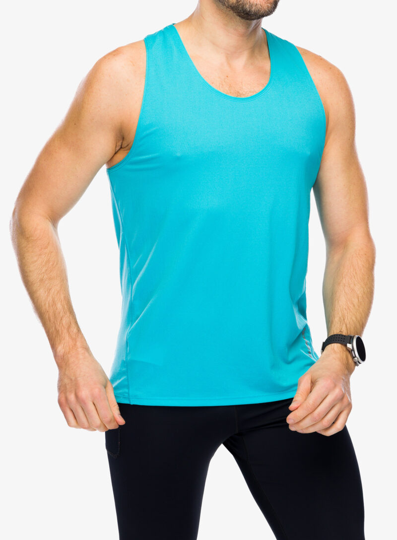 Tricou alergare Salomon Sense Aero Singlet - peacock blue