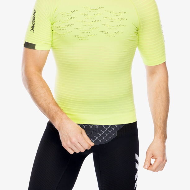 Tricou alergare X-bionic Effektor 4D Running Shirt SH SL - effektor green/opal black